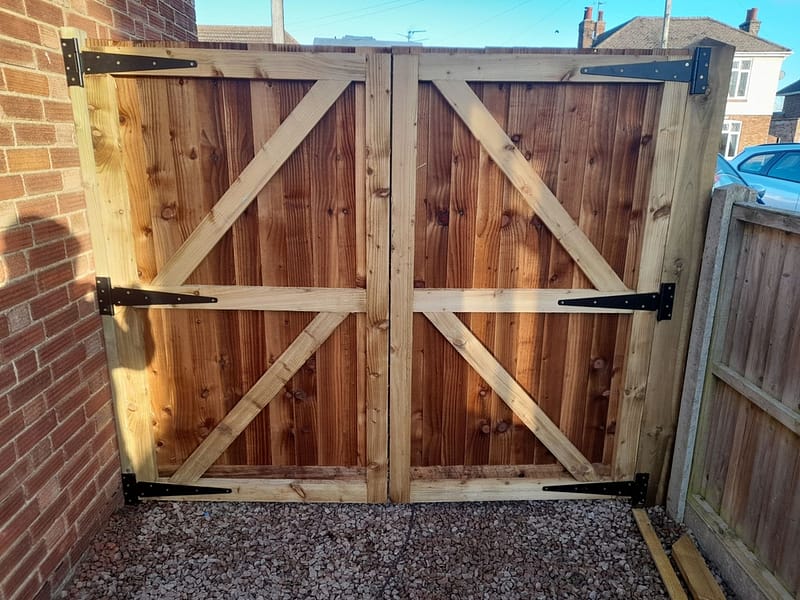Bespoke wooden garden gates